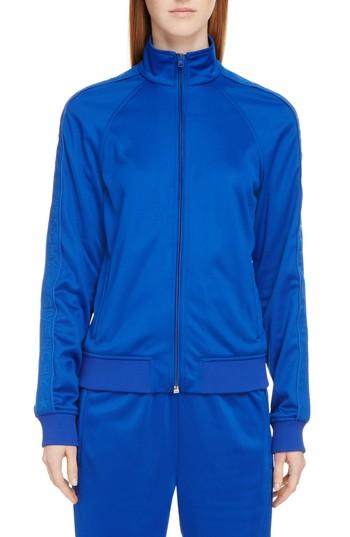 Women's Givenchy Tonal Logo Track Jacket Us / 34 Fr - Blue