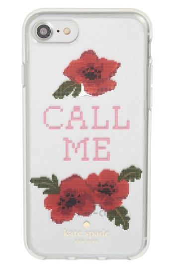 Kate Spade New York Needlepoint Call Me Iphone 7/8 & 7/8 Case - Red