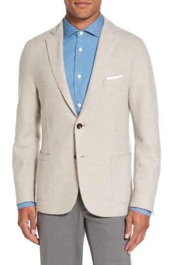 Men's Eleventy Wool Blend Blazer R - Beige