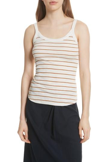 Women's Vince Scoop Neck Stripe Camisole - Ivory