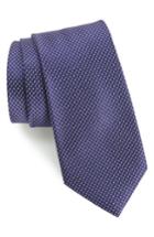 Men's Calibrate Anser Solid Silk Tie, Size - Purple