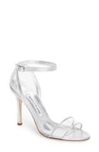 Women's Manolo Blahnik Dandolo See-through Strappy Sandal Us / 35eu - Metallic