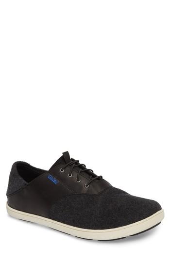 Men's Olukai Nohea Moku Hulu Sneaker .5 M - Black