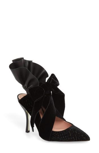 Women's Dahlia Selva Frills Cobra Pump .5us / 36.5eu - Black