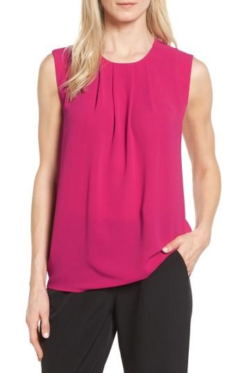 Women's Vince Camuto Pleat Front Blouse - Red