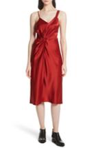 Women's T By Alexander Wang Draped Satin Dress