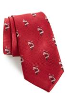Men's Nordstrom Men's Shop Santa Silk Tie, Size - Red