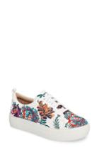 Women's Jslides Aprie Embroidered Sneaker M - White