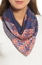 Women's Treasure & Bond Paisley Meadow Square Silk Scarf