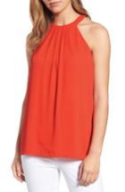 Women's Cece Pleat Halter Style Blouse - Orange