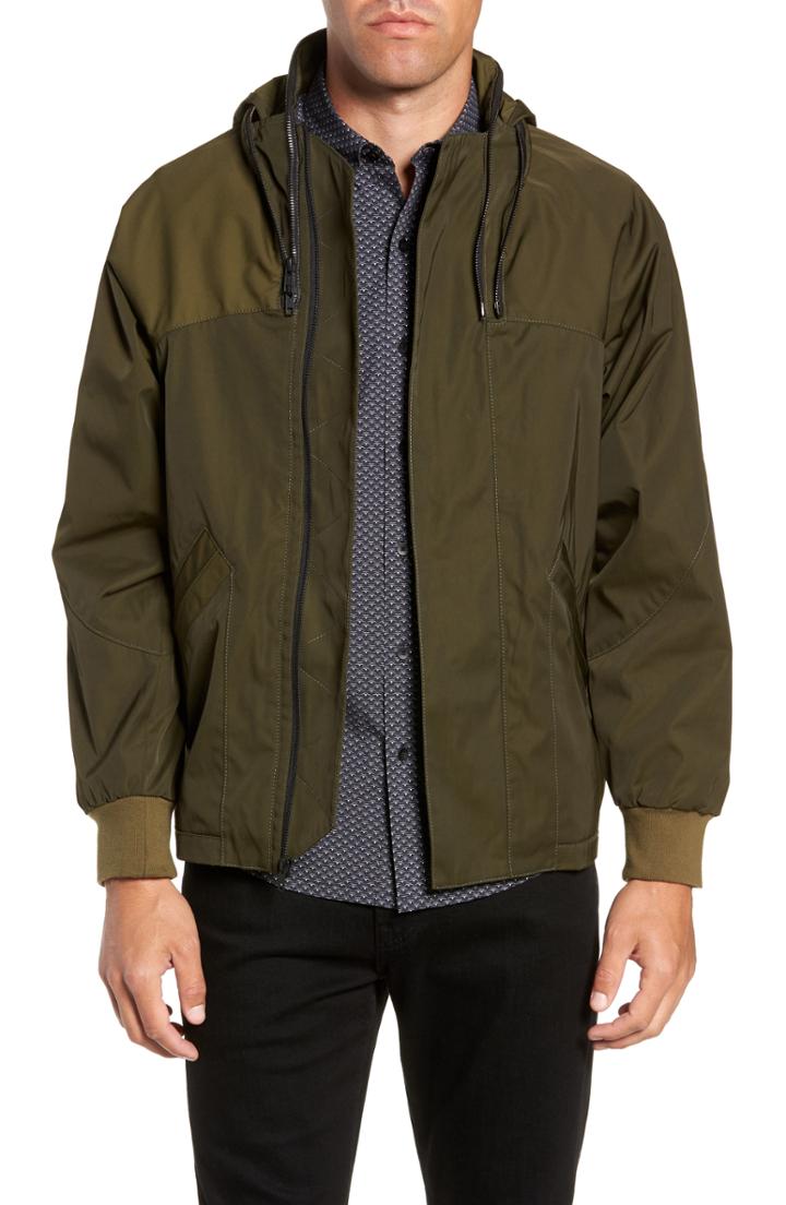 Men's W.r.k Slim Fit Delta Bomber Jacket - Green