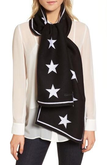 Women's Givenchy Wool & Silk Jacquard Scarf