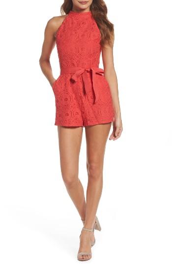 Women's Bb Dakota Sammy Renley Romper - Coral