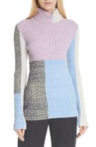 Women's 3.1 Phillip Lim Patchwork Ribbed Sweater - Purple