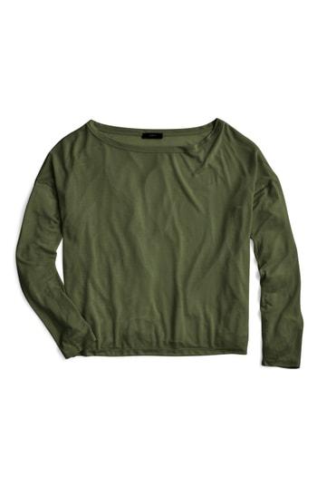 Women's J.crew Long Sleeve Tencel Tee