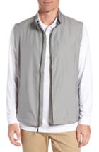 Men's Cutter & Buck Nine Iron Drytec Zip Vest, Size - Grey