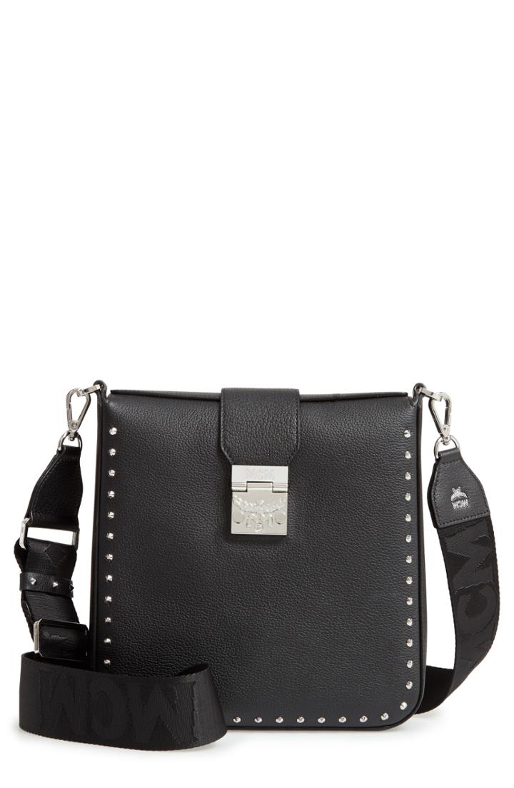 Mcm Medium Park Ave Kasion Stud Leather Crossbody Bag -