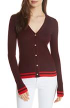 Women's La Ligne Fine Line Cardigan - Burgundy