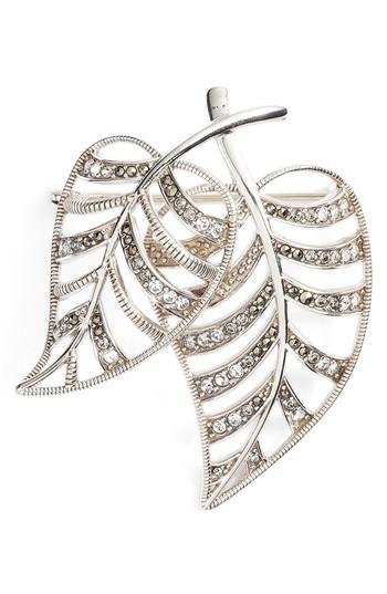 Women's Judith Jack Two Leaves Pave Pin