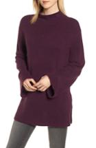 Women's Chelsea28 Mock Neck Tunic, Size - Purple