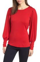 Women's Vince Camuto Bubble Drama Sleeve Tee - Red