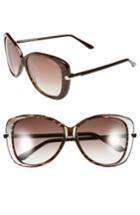 Women's Tom Ford 'linda' 59mm Sunglasses - Brown Wattle