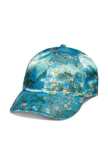 Women's Vans X Van Gogh Museum Almond Blossom Satin Baseball Cap - Blue/green