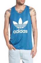 Men's Adidas Originals Trefoil Graphic Tank, Size - Blue