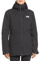 Women's Helly Hansen 'paramount' Water Repellent Softshell Parka - Black