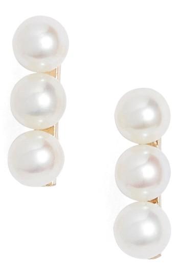 Women's Poppy Finch Pearl Ear Crawlers