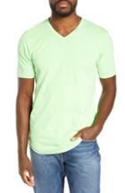 Men's Goodlife Scallop Slub V-neck T-shirt - Green