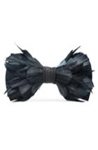 Men's Brackish & Bell Rice Feather Bow Tie, Size - Black