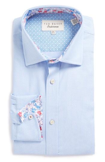 Men's Ted Baker London Elias Trim Fit Diamond Dress Shirt