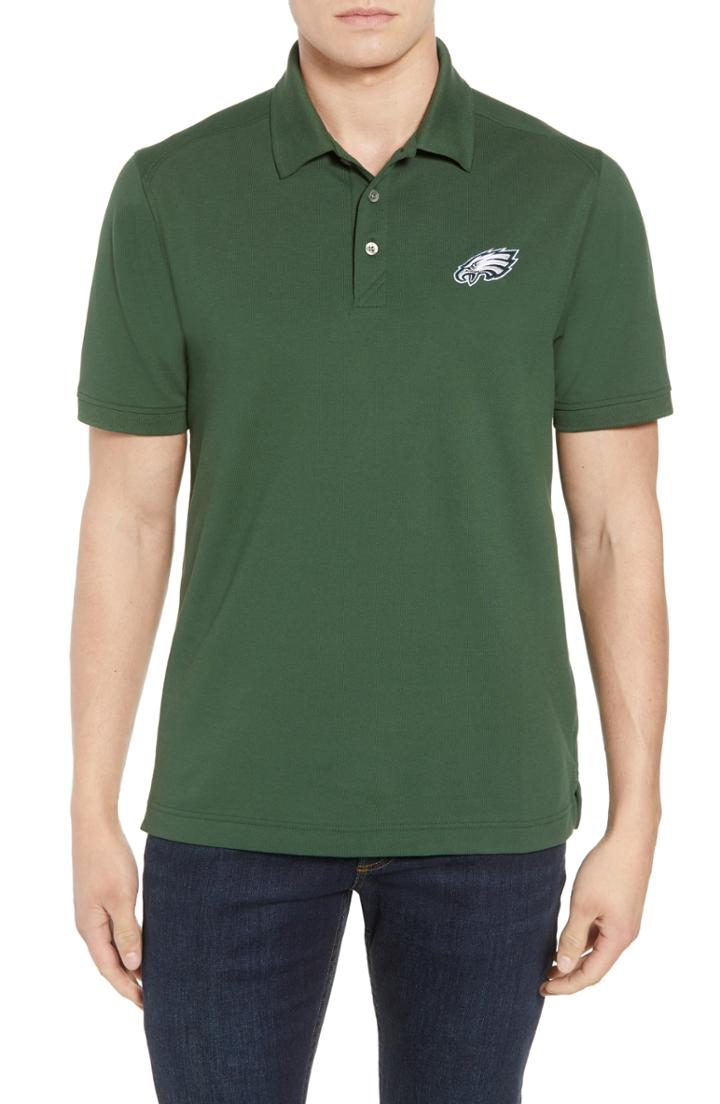 Men's Cutter & Buck Philadelphia Eagles - Advantage Regular Fit Drytec Polo - Green