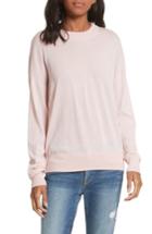 Women's Frame Denim True Crewneck Wool Sweater - Pink