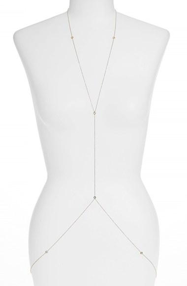 Women's Nadri 'salome' Bezel Set Cubic Zirconia Body Chain