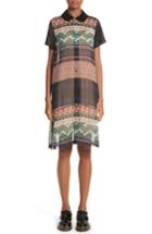 Women's Tricot Comme Des Garcons Mixed Print Short Sleeve Dress