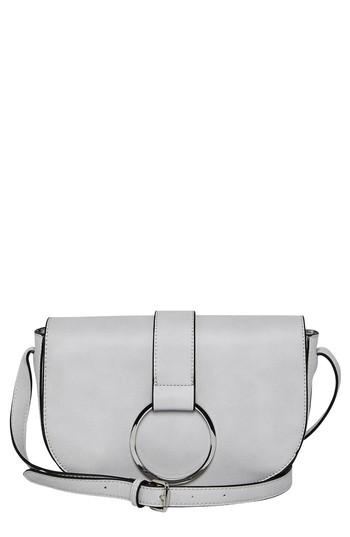 Urban Originals Lola Vegan Leather Crossbody Saddle Bag - Grey