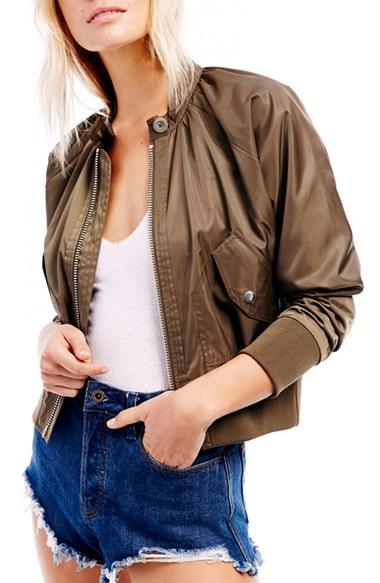 Women's Free People Midnight Bomber Jacket - Pink
