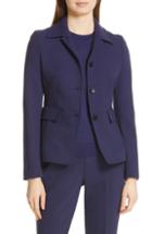 Women's Boss Jarera Ponte Suit Jacket R - Blue