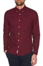 Men's Original Penguin Slim Fit Neppy Gingham Sport Shirt, Size - Red