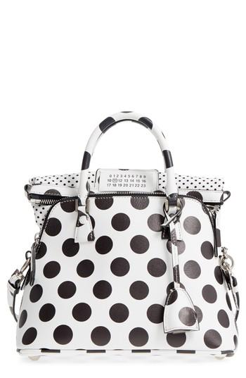 Maison Margiela Medium 5ac Leather Handbag - White