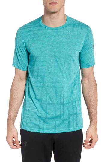 Men's Under Armour Threadborne Elite Crewneck T-shirt, Size - Green