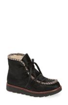 Women's Royal Canadian Kwantlen Waterproof Genuine Calf Hair Snow Bootie .5 M - Black