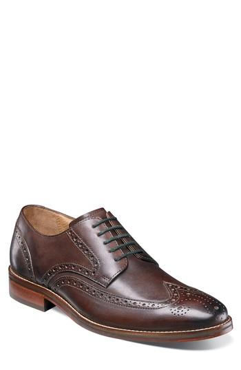 Men's Florsheim Salerno Wingtip D - Brown