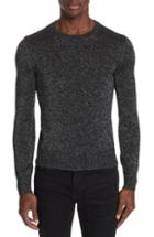Men's Saint Laurent Metallic Crewneck Sweater - Black