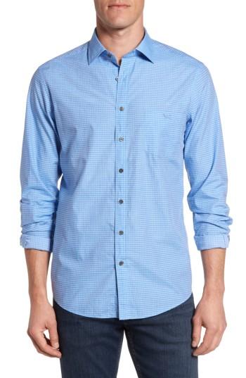Men's Rodd & Gunn Devon Street Sport Fit Check Sport Shirt - Blue