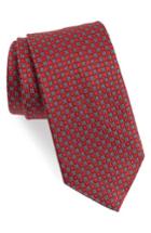 Men's Nordstrom Men's Shop Neat Silk Tie, Size - Red