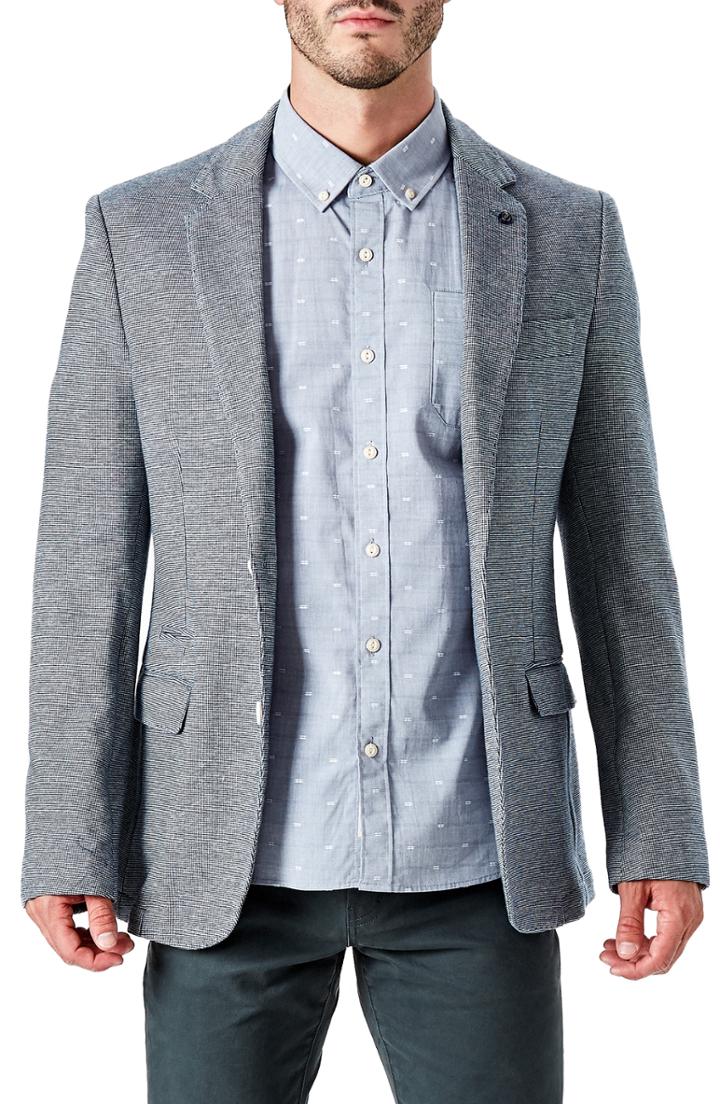 Men's 7 Diamonds Berlin Trim Fit Blazer - Blue