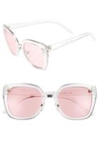 Women's Bp. Clear Square Sunglasses - Clear/ Red